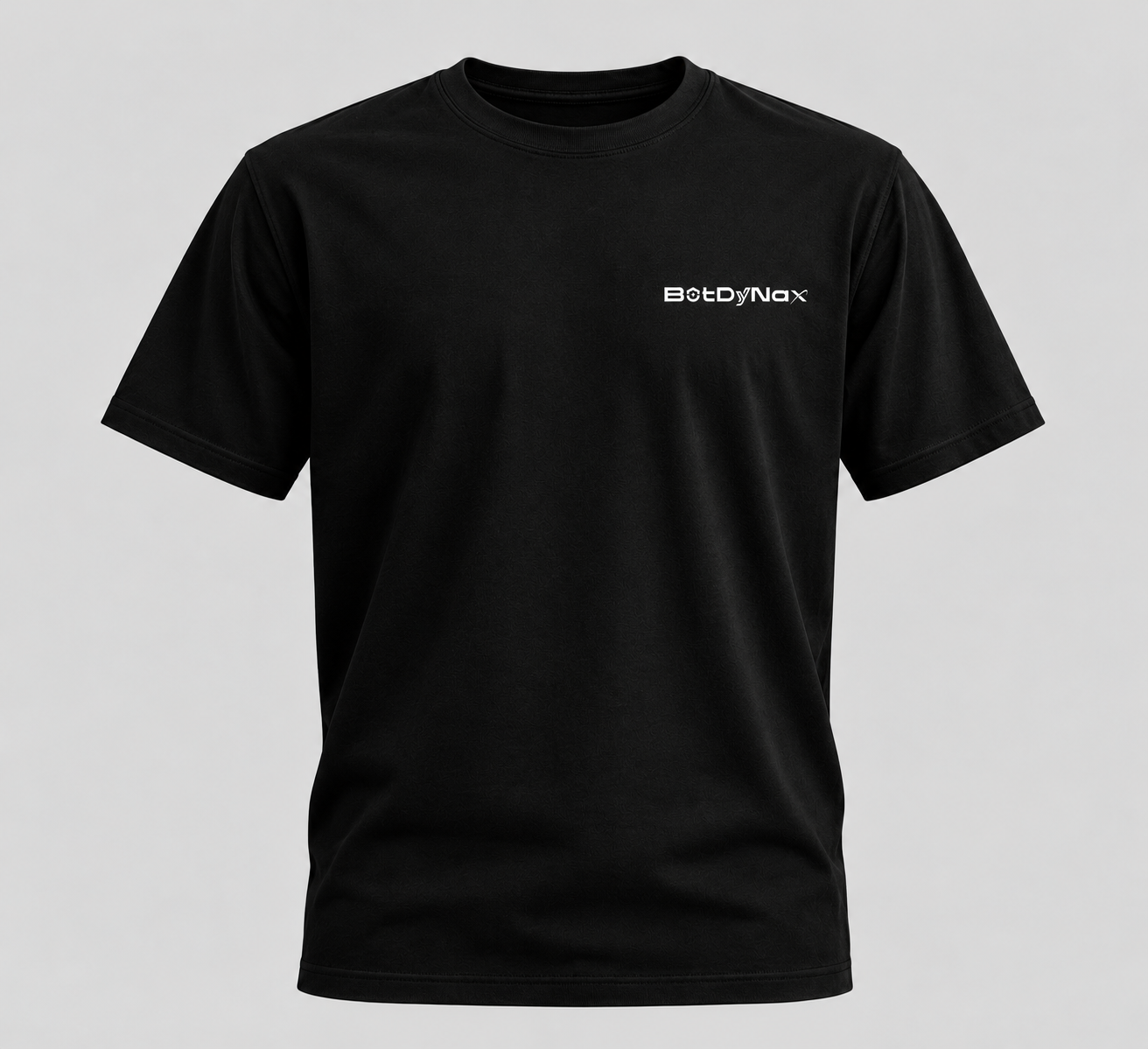 BotDyNax black T-shirt with chest logo